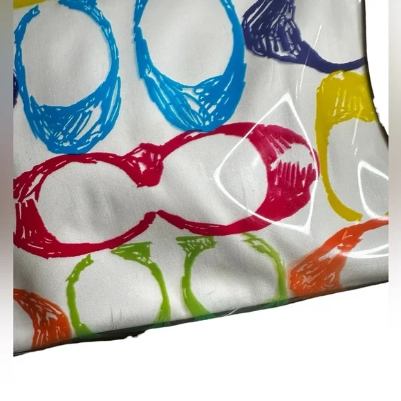 Coach Vintage Limited Edition PVC Multicolor Signature Scribble Boxy Tote - Picture 10 of 11